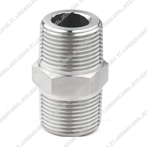 DOUBLE NIPPLE STAINLESS STEEL 304 CLAS 3000